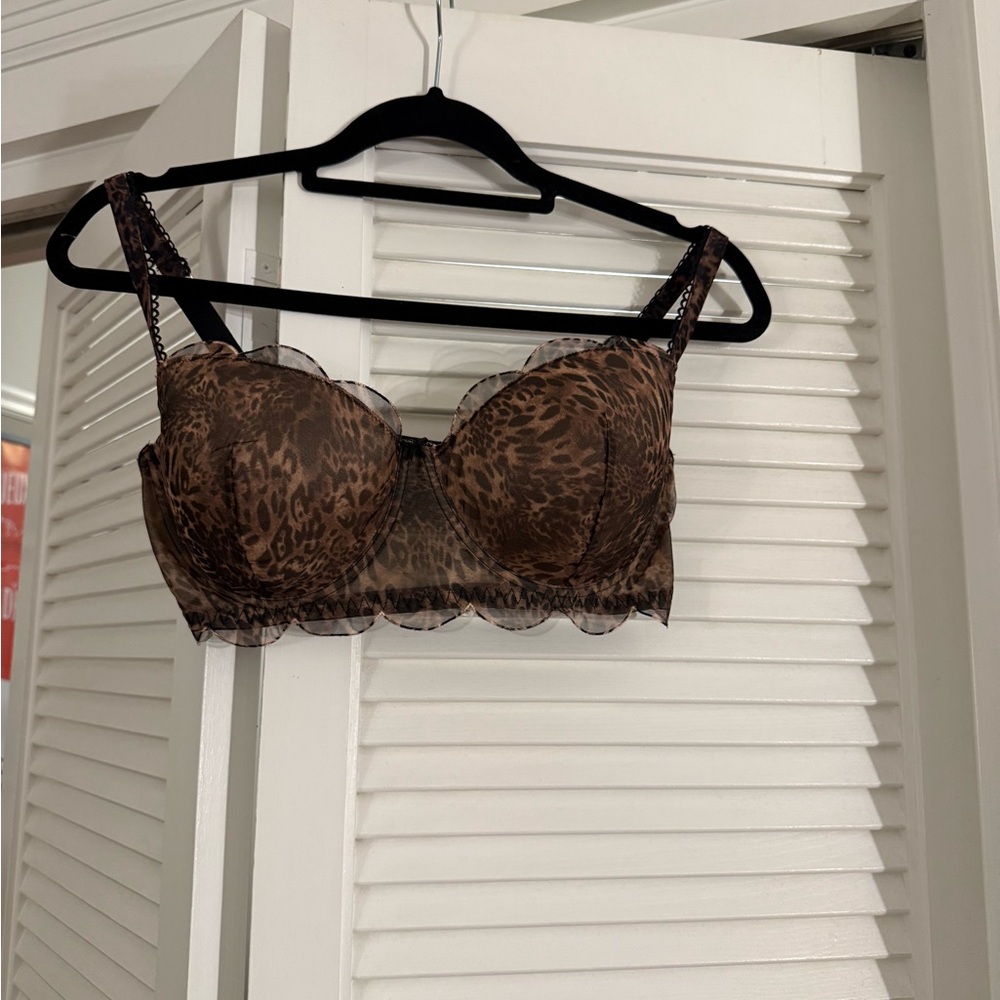 Intimissimi Always Glamorous Animal Print Sofia Balconette Bra | Size: 34E